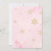 Winter Kerstboom Sneeuwvlokken Kerstfeest Kaart (Achterkant)