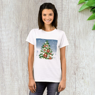 Winter Kerstboom Vrouwen T-shirt