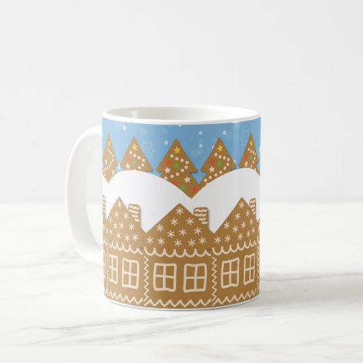 Winter Kerstbroodstraat Koffiemok (Voorkant links)