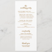 Winter Kerstbruiloft Bourgondische Waterverf Boho Programmakaart (Achterkant)