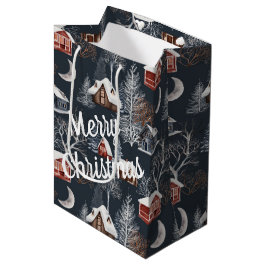 Winter Kerstcabine Medium Cadeauzakje
