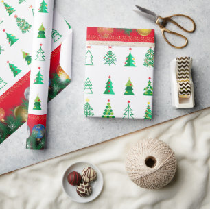 Winter Kerstcadeaus Decoratie Kerstboom Cadeaupapier