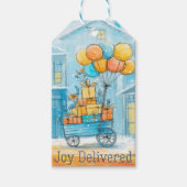 Winter Kerstcadeautag 'Joy Delivered' Cadeaulabel (Voorkant)