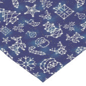 Winter Kerstconstellation Holiday Pattern Korte Tafelloper (Hoek)