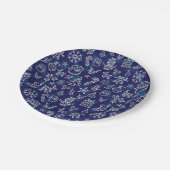 Winter Kerstconstellation Holiday Pattern Papieren Bordje (Gekanteld)