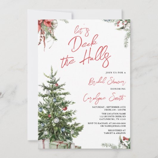 Winter, kerstdecennium, Vrijgezellenfeest van de z Kaart (Voorkant)