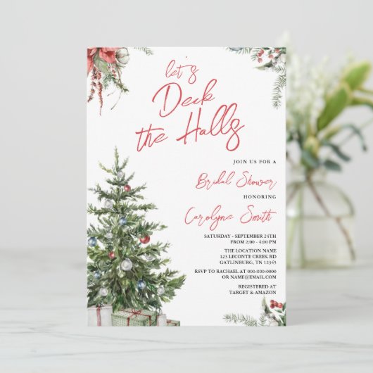 Winter, kerstdecennium, Vrijgezellenfeest van de z Kaart (Staand voorkant)