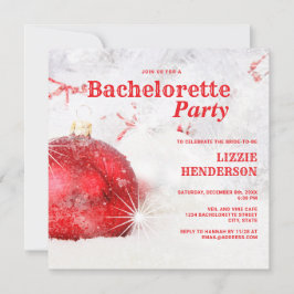 Winter Kerstfeest Bachelorette Kaart
