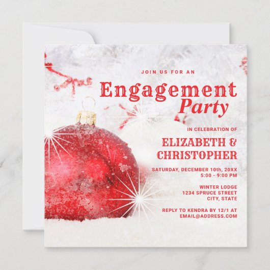 Winter-kerstfeest Kaart (Voorkant)