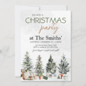 Winter Kerstfeest Kaart (Voorkant)