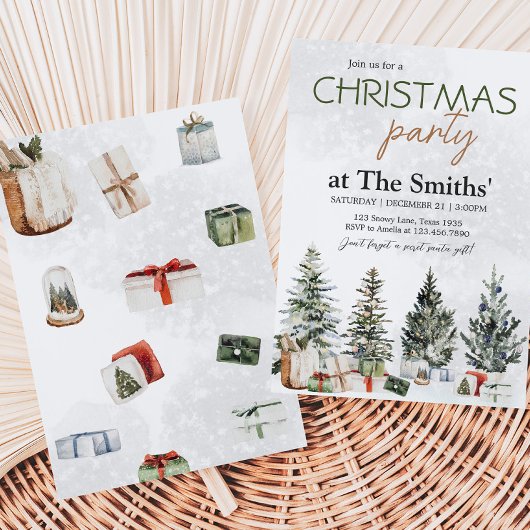 Winter Kerstfeest Kaart