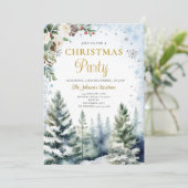 Winter Kerstfeest Wit & Blauwe Sneeuwvlokken Kaart (Staand voorkant)