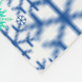 WINTER-kerstflenderen Fleece Deken (Hoek)