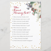 Winter KerstFloral die mama het beste spel kent (Voorkant)