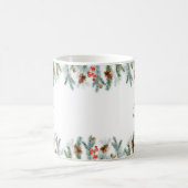 Winter Kerstgroen Gouden Kruis Jongens Doop Koffiemok (Center)