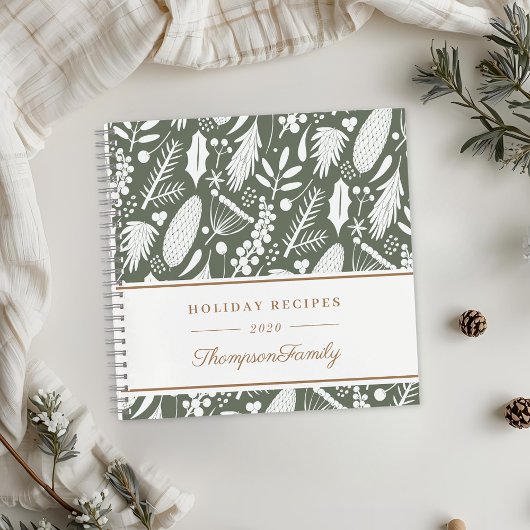 Winter Kerstgroen Kerst Recepten Notitieboek