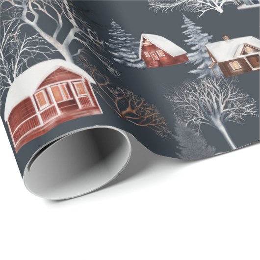 Winter Kersthut Inpakpapier (Rol Hoek)