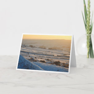 Winter-kerstkaart Kaart