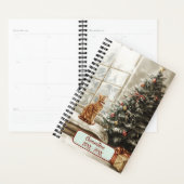 Winter Kerstkat On gedateerd Afsprakenboek Planner (Display)
