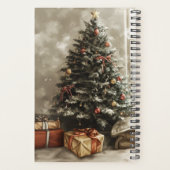 Winter Kerstkat On gedateerd Afsprakenboek Planner (Achterkant)