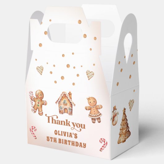 Winter Kerstkoekje Kerstmis Verjaardagsfeest Bedankdoosjes (Geopend)