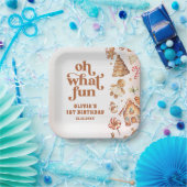 Winter Kerstkoekje Verjaardag Papieren Bordje (Feest)