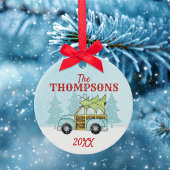 Winter Kerstland Snowflake Persoonlijk Keramisch Ornament