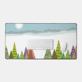 Winter & kerstlandschap bureaumat (Keyboard & Muis)