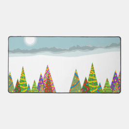 Winter & kerstlandschap bureaumat