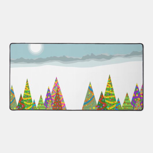 Winter & kerstlandschap bureaumat (Voorkant)