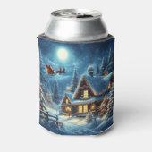 Winter/Kerstman/Kerstmis/Sneeuw Blikjeskoeler (Blikje Achterkant)