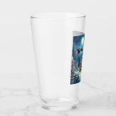 Winter/Kerstman/Kerstmis/Sneeuw Glas (Rechts)