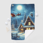 Winter/Kerstman/Kerstmis/Sneeuw Golfhanddoek (Insitu)