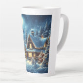 Winter/Kerstman/Kerstmis/Sneeuw Latte Mok (Rechterhoek)