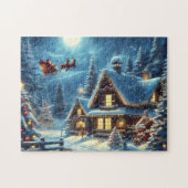 Winter/Kerstman/Kerstmis/Sneeuw Legpuzzel (Horizontaal)