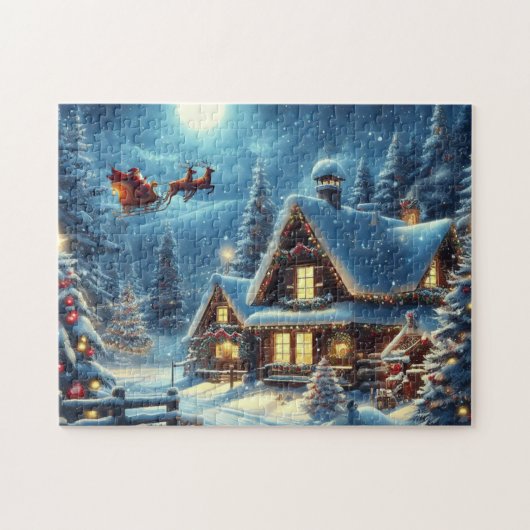 Winter/Kerstman/Kerstmis/Sneeuw Legpuzzel (Horizontaal)