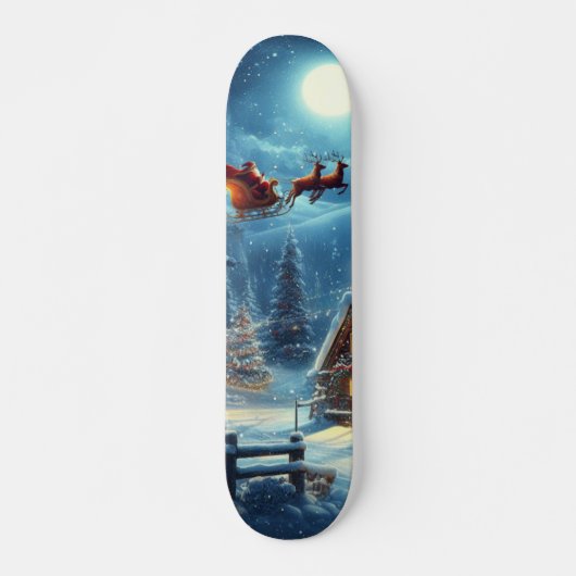 Winter/Kerstman/Kerstmis/Sneeuw Persoonlijk Skateboard (Voorkant)