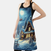 Winter/Kerstman/Kerstmis/Sneeuw Schort (Insitu)