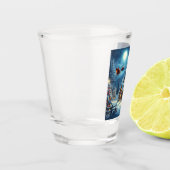 Winter/Kerstman/Kerstmis/Sneeuw Shot Glas (Links)