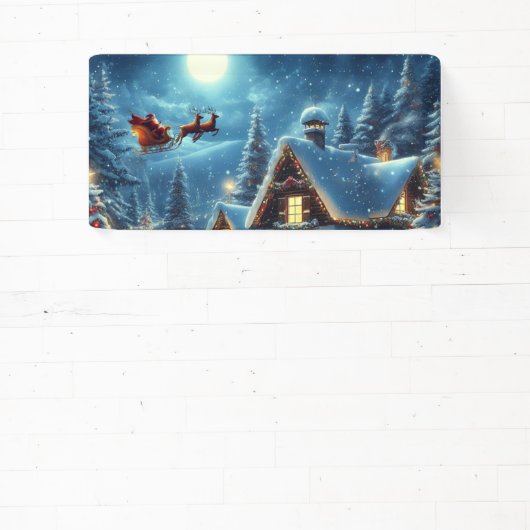 Winter/Kerstman/Kerstmis/Sneeuw Spandoek (Insitu)