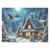 Winter/Kerstman/Kerstmis/Sneeuw Tafelkleed (Voorkant (Horizontaal))