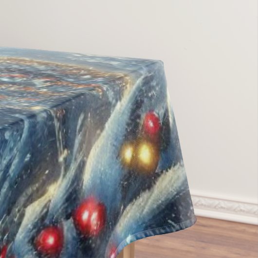 Winter/Kerstman/Kerstmis/Sneeuw Tafelkleed (Voorbeeld)