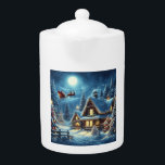 Winter/Kerstman/Kerstmis/Sneeuw Theepot<br><div class="desc">klassiek</div>