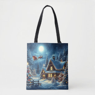 Winter/Kerstman/Kerstmis/Sneeuw Tote Bag