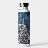 Winter/Kerstman/Kerstmis/Sneeuw Waterfles (Rechts)