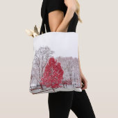 winter kerstmis 89 tote bag (Dichtbij)