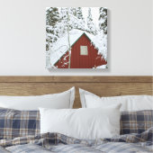 winter kerstmis 99 canvas afdruk (Insitu (Slaapkamer))