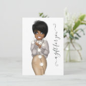 Winter Kerstmis Afro-Amerikaanse Planner Pop (Staand voorkant)
