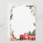 Winter Kerstmis Baby shower uitnodiging (Achterkant)