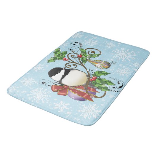 Winter-Kerstmis Badmat (Gekanteld)